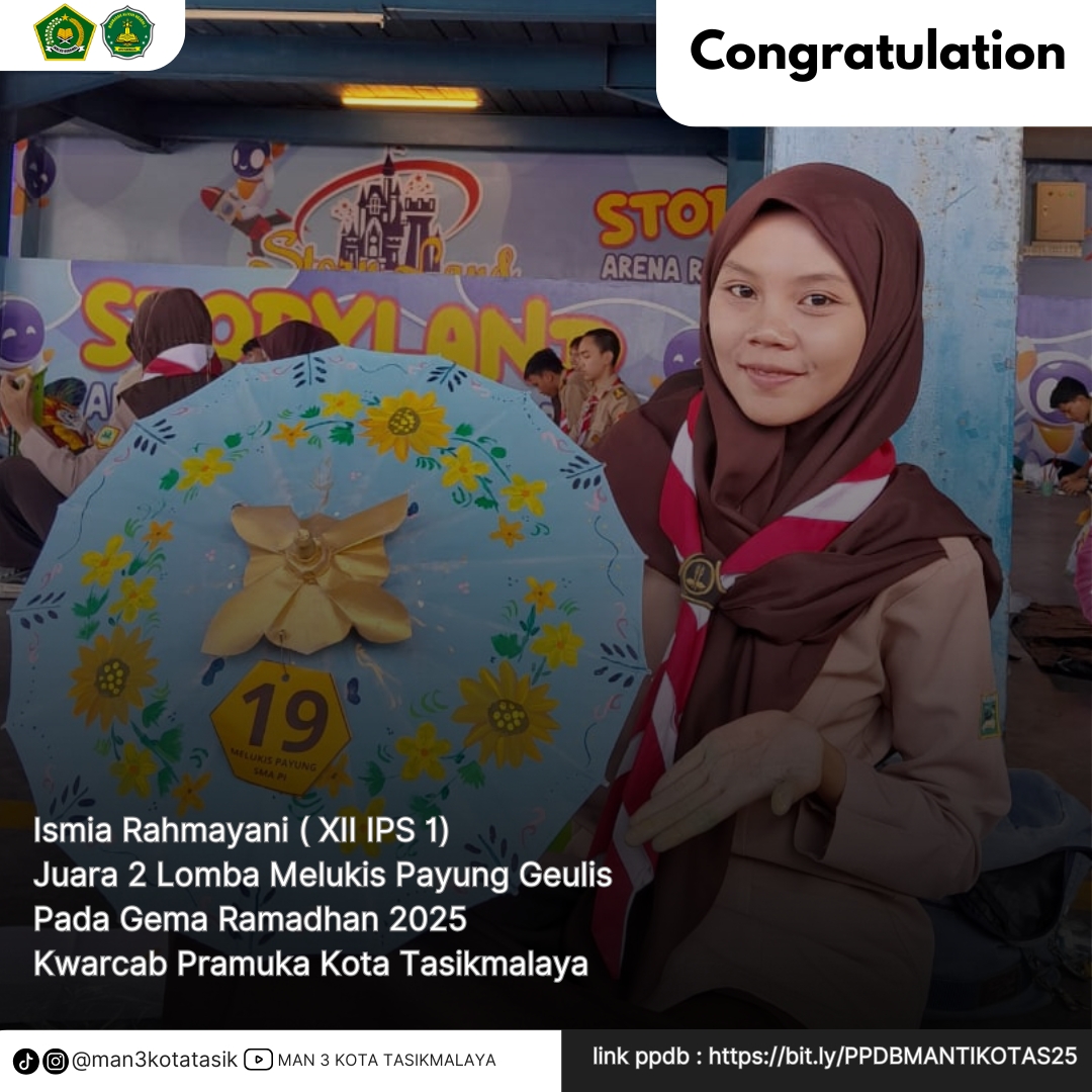 Juara Lomba Melukis Payung Geulis Pada Gema Ramadhan 2025 Kwarcab Pramuka Kota Tasikmalaya